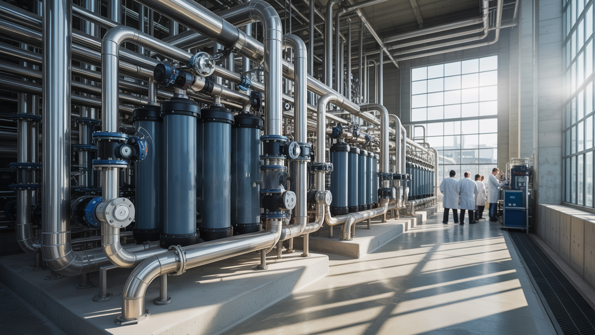 Water treatment facility view